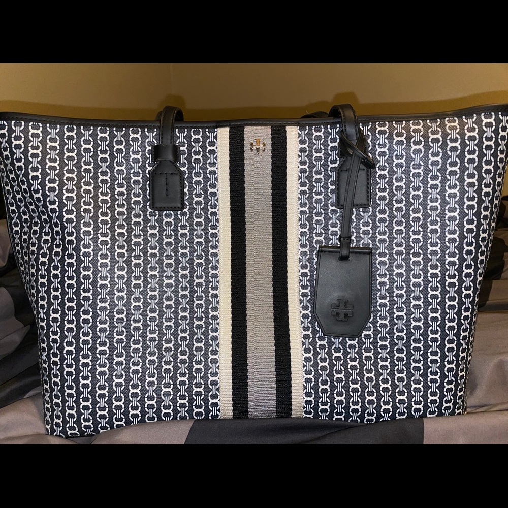 GEMINI LINK CANVAS TOP-ZIP TOTE BAG